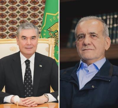 Eýran Yslam Respublikasynyň Prezidenti doktor Masud Pezeşkian Türkmen halkynyň Milli Lideri Türkmenistanyň Halk Maslahatynyň